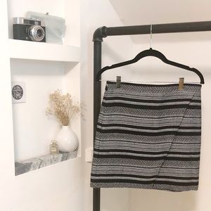 Jcrew Black and White Print Mini Skirt